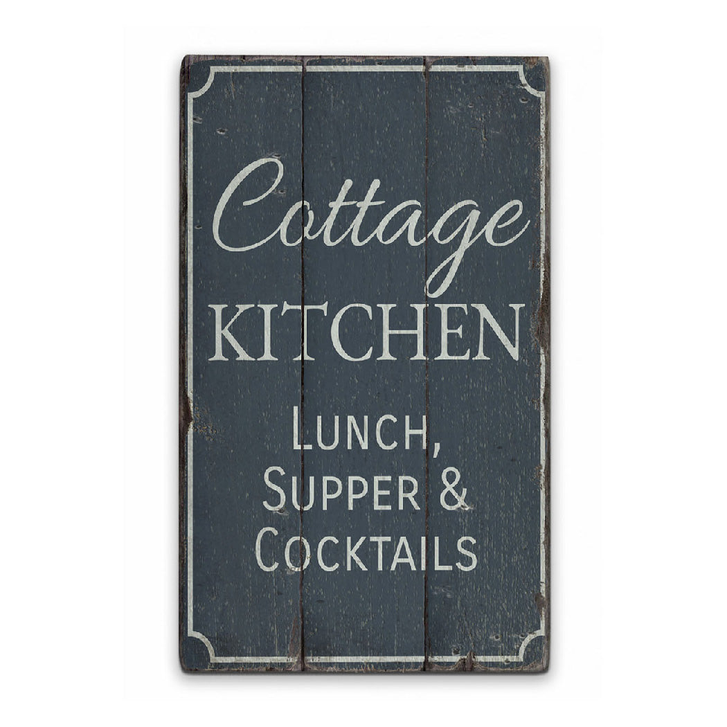 Cottage Kitchen Rustic Wood Sign