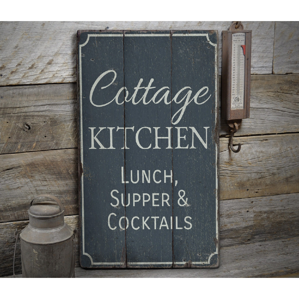 Cottage Kitchen Rustic Wood Sign