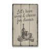 Wine & Cheese Rustic Wood Sign