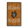 Attitude of Gratitude Rustic Wood Sign