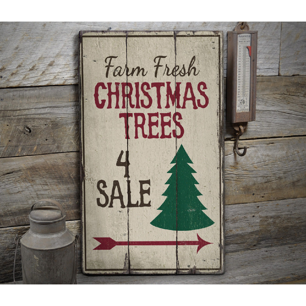 Trees For Sale Rustic Wood Sign