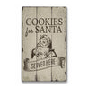 Cookies for Santa Served Here Rustic Wood Sign