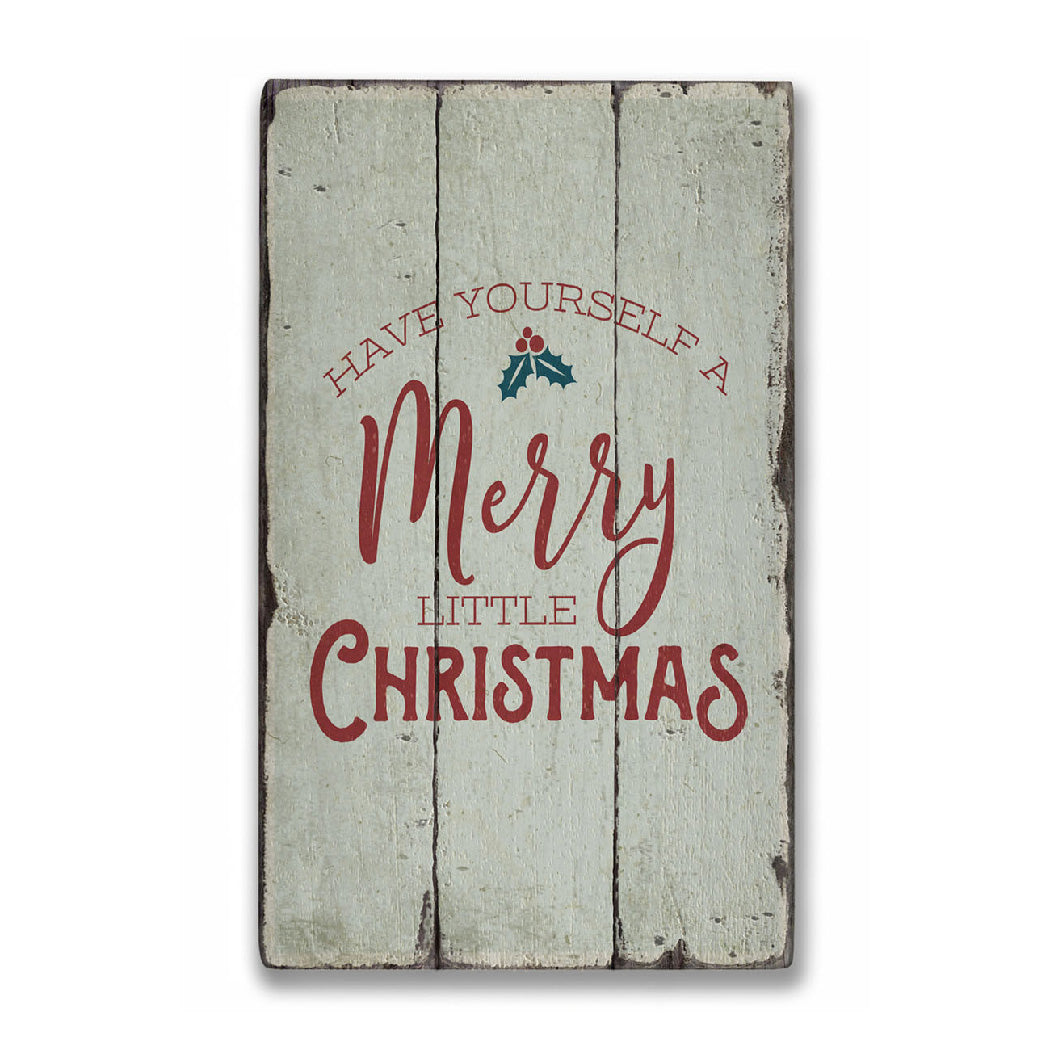 Christmas Song Rustic Wood Sign