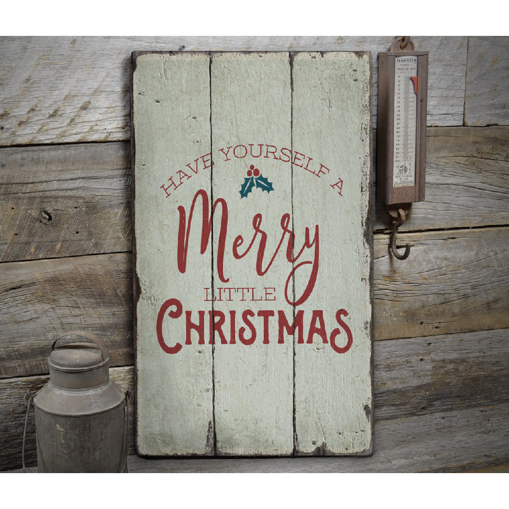 Christmas Song Rustic Wood Sign