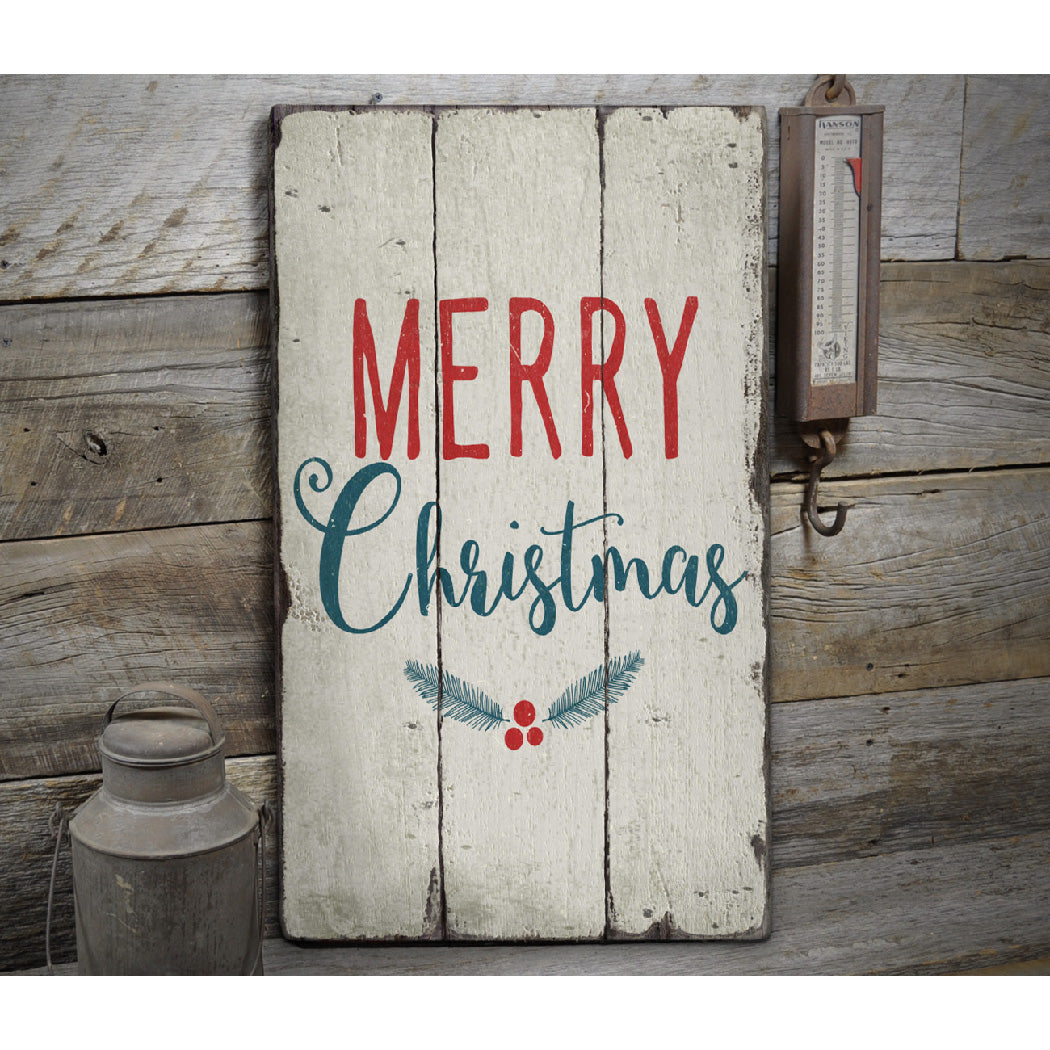 Christmas Rustic Wood Sign