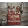 Sports Quote Rustic Wood Sign