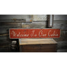 Welcome To Our Cabin Rustic Wood Sign