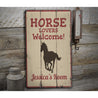 Horse Lover Rustic Wood Sign