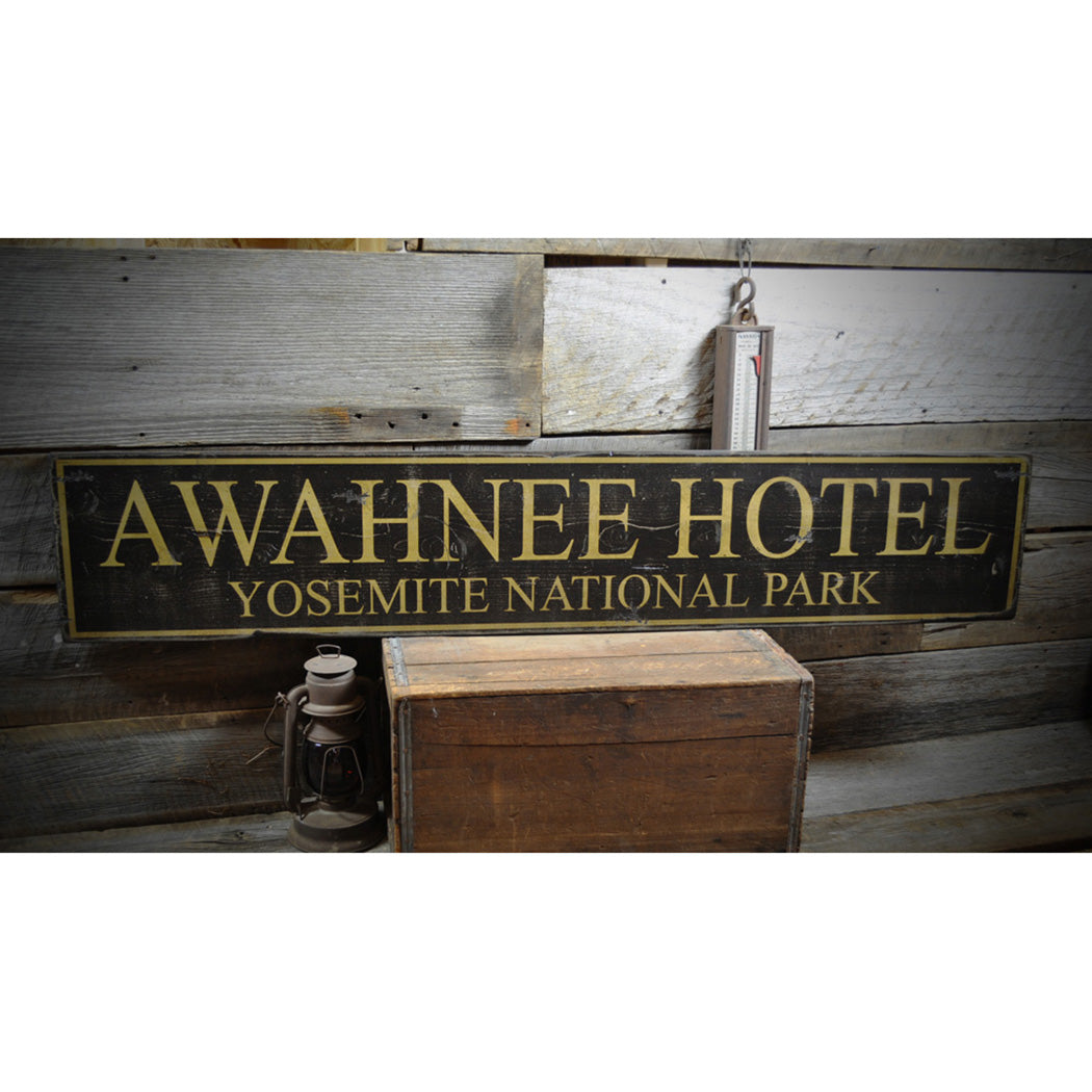 National Park Rustic Wood Sign