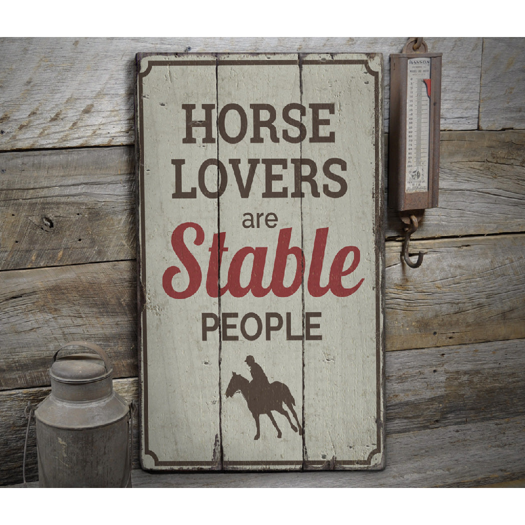 Horse Phrase Rustic Wood Sign