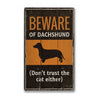 Dachshund Rustic Wood Sign