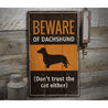 Dachshund Rustic Wood Sign