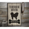 Tibetan Mastiff Rustic Wood Sign