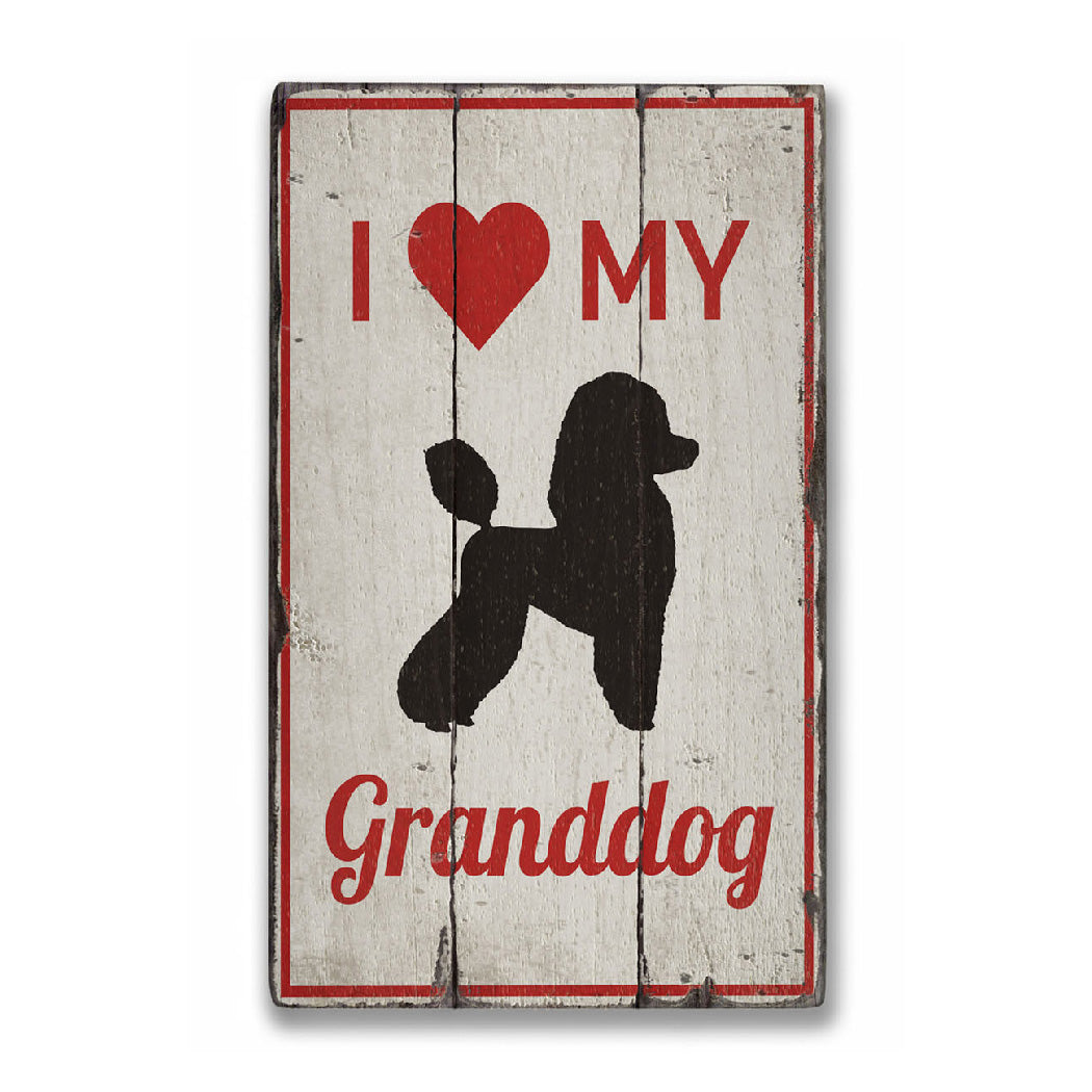 Granddog Rustic Wood Sign