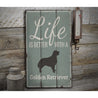 Retriever Rustic Wood Sign