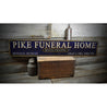 Funeral Home Rustic Wood Sign