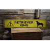 Retriever Crossing Rustic Wood Sign