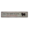 Love Dog Rustic Wood Sign