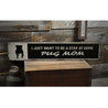 Pug Mom Rustic Wood Sign