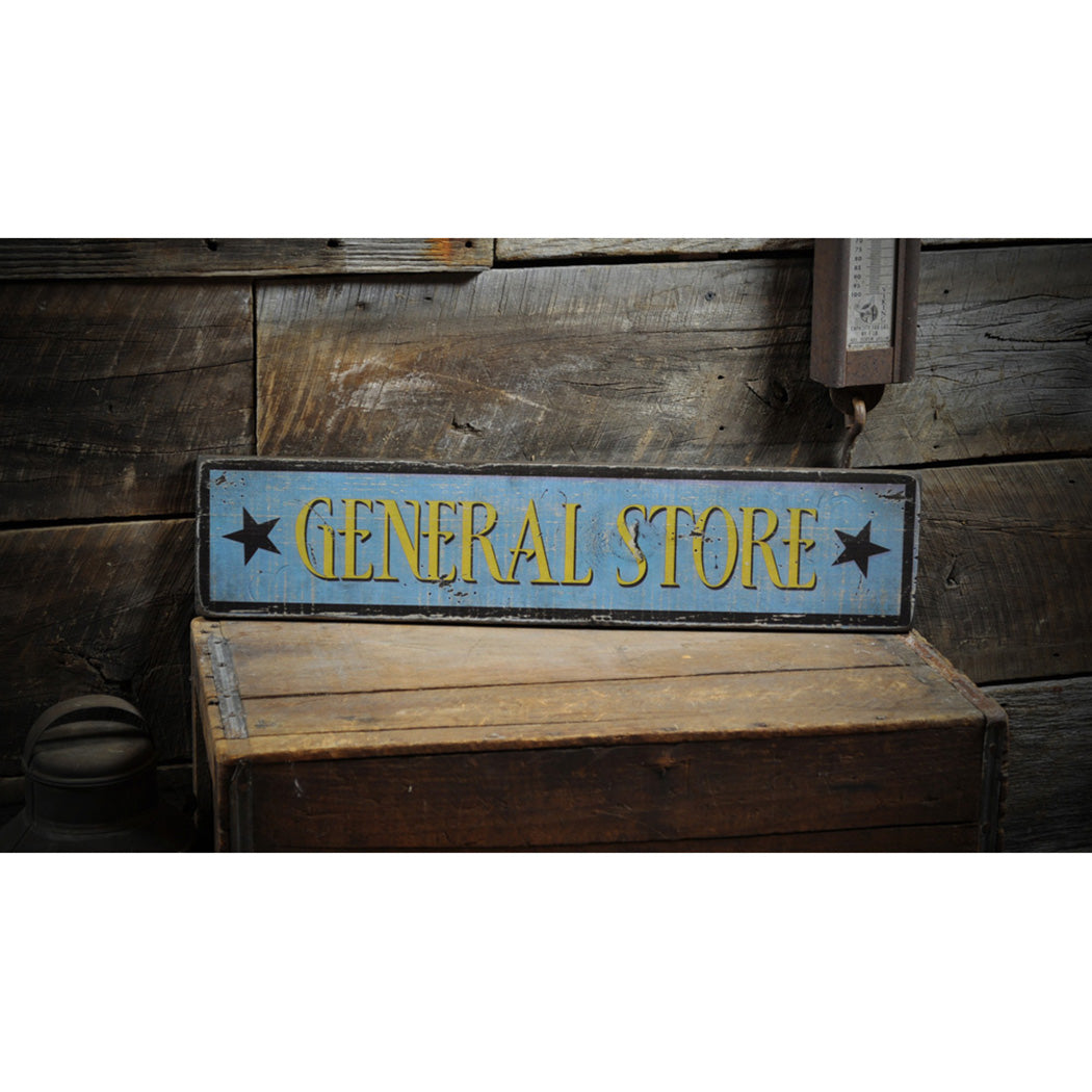  Stars Rustic Wood Sign