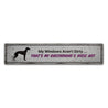 Greyhound Dog Rustic Wood Sign