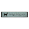 Mini Pinscher House Rustic Wood Sign