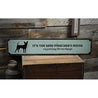 Mini Pinscher House Rustic Wood Sign