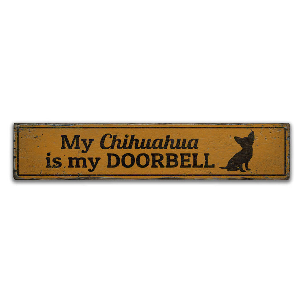 Barking Dog Rustic Wood Sign