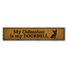 Barking Dog Rustic Wood Sign