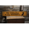 Barking Dog Rustic Wood Sign