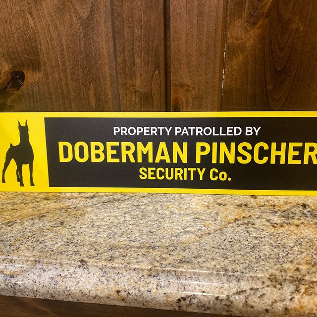 Dog Security Company Sign