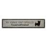 Funny Yorkie Rustic Wood Sign