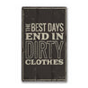 Dirty Clothes Rustic Wood Sign