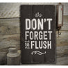 Flush Rustic Wood Sign