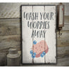 Bath Tub Rustic Wood Sign