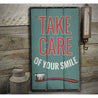 Smile Rustic Wood Sign