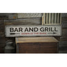 Bar and Grill Rustic Wood Sign