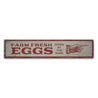 Eggs Rustic Wood Sign