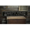 Party Time Rustic Wood Sign