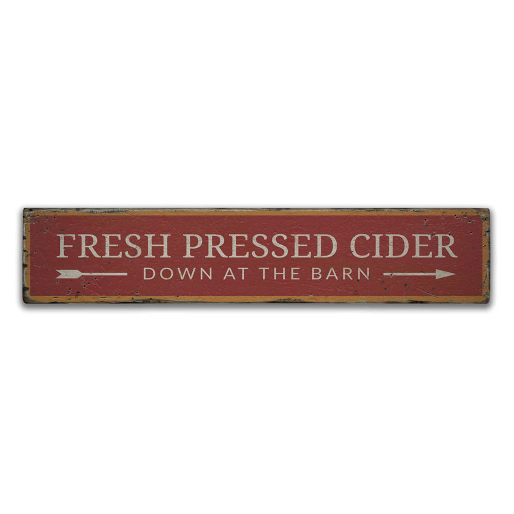 Cider Rustic Wood Sign