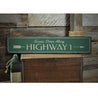 Highway Rustic Wood Sign