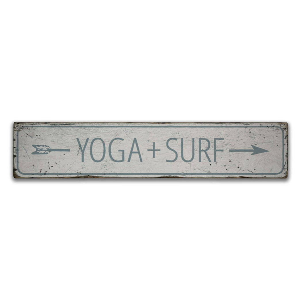 Yoga Rustic Wood Sign