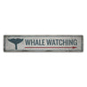 Whale Watching Rustic Wood Sign