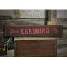 Gone Crabbing Rustic Wood Sign