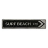 Surf Beach Arrow Rustic Wood Sign