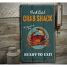 Fresh Catch Crab Shack Rustic Wood Sign