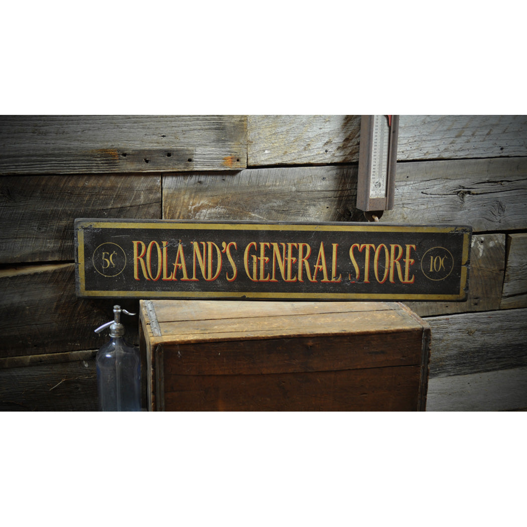 General Store Rustic Wood Sign