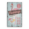 Flamingo Rustic Wood Sign