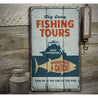 Fishing Tours Rustic Wood Sign