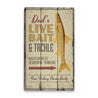 Bait and Tackle Rustic Wood Sign